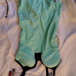 VENUS Mint Green One-Piece Swimsuit with Black Trim